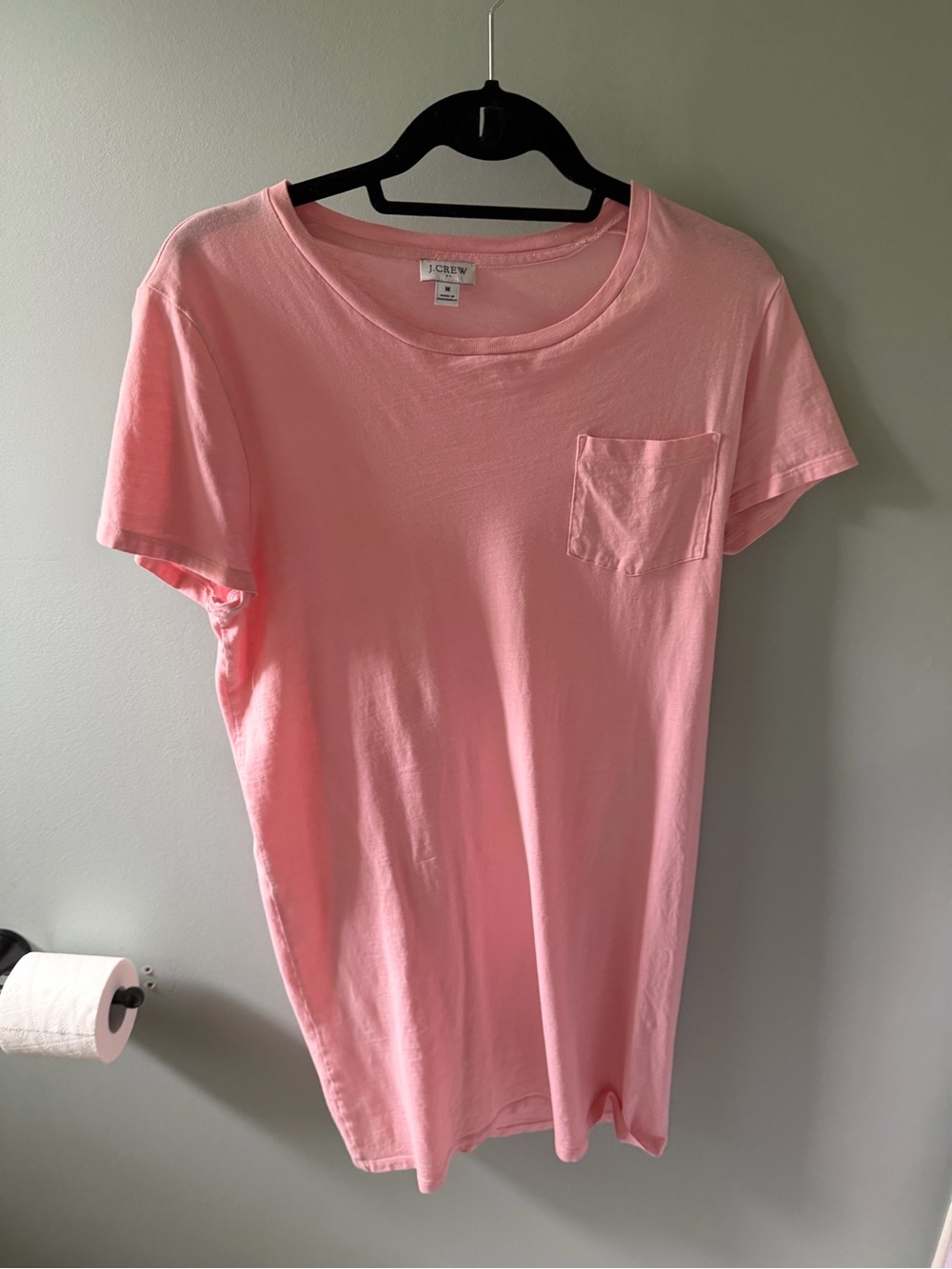 J.Crew Pink Pocket Tshirt Dress